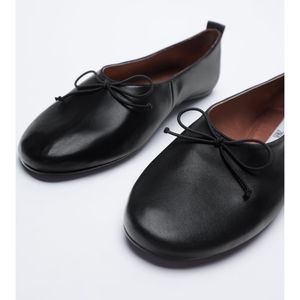Zara leather ballet flat size 7.5